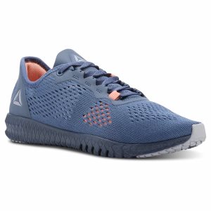 Reebok Flexagon Trainingsschuhe Damen - Blau/Grau/Rosa - DE 176-USD